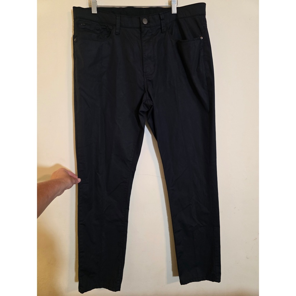 English Laundry Mens Black 5-Pocket Stretch Pants 36x32 Cotton Blend 1494679